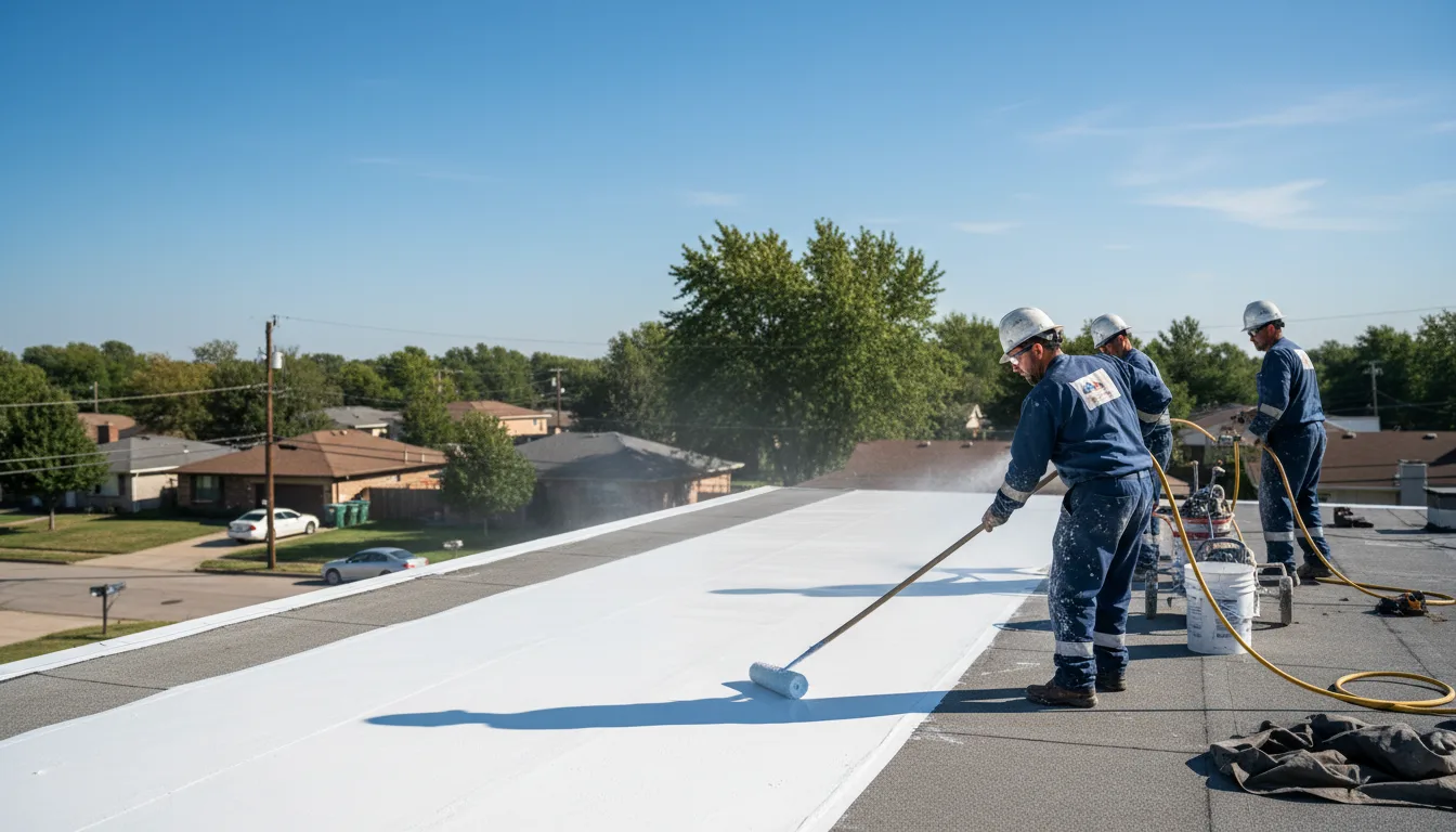 Commercial roof coating in Minetto, NY near me